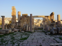 Jerash. Greco-Romanian city of Gearsa. The Church of the Propylaea